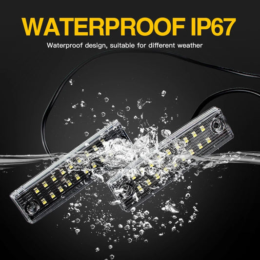 2PCS LED License Plate Light Assembly – Fits Toyota 4Runner (1996-2021) & Toyota Sequoia (2008-2020) – Bright White Lamp Replacement